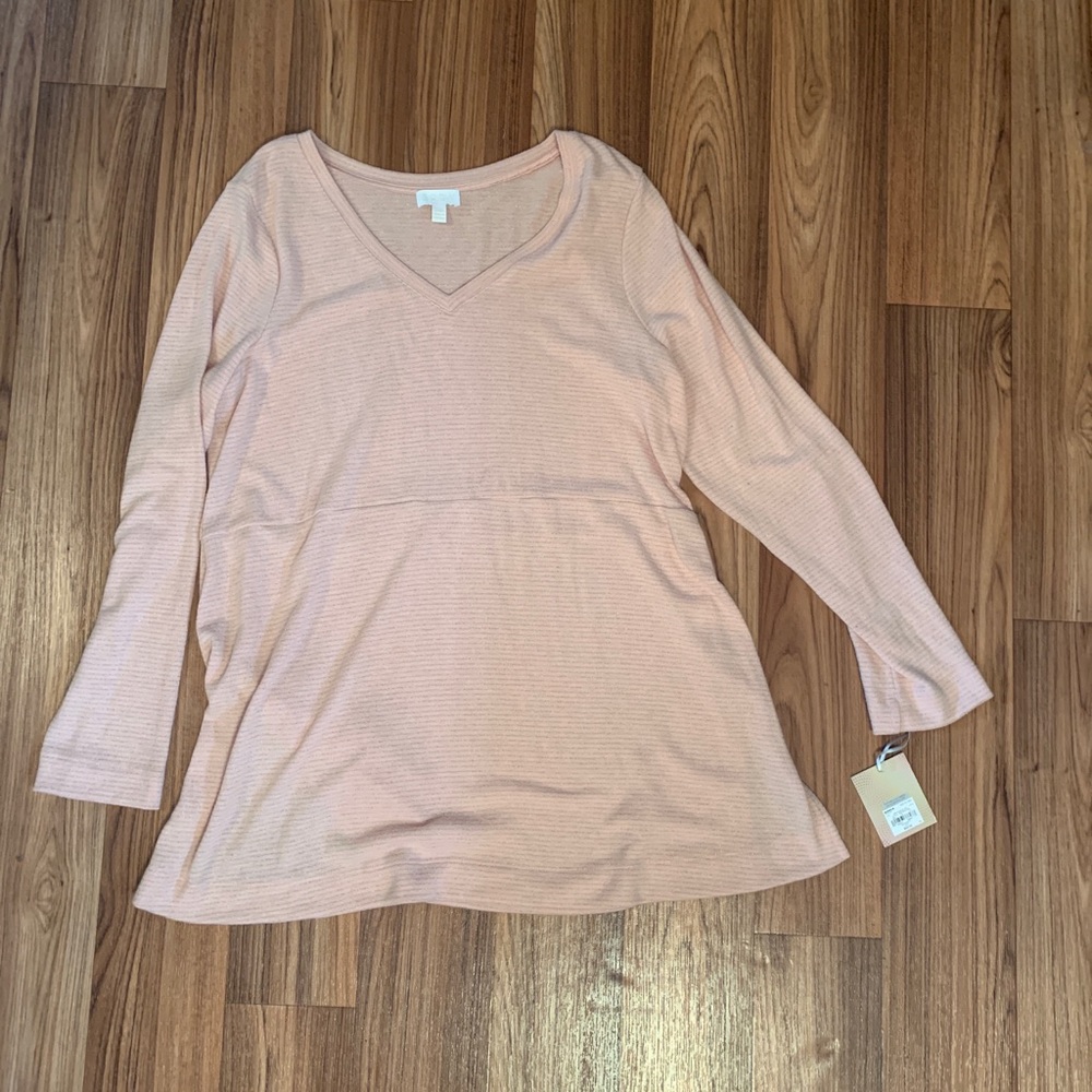 A:Glow Maternity Long Sleeve Sweater XL Rose Hush